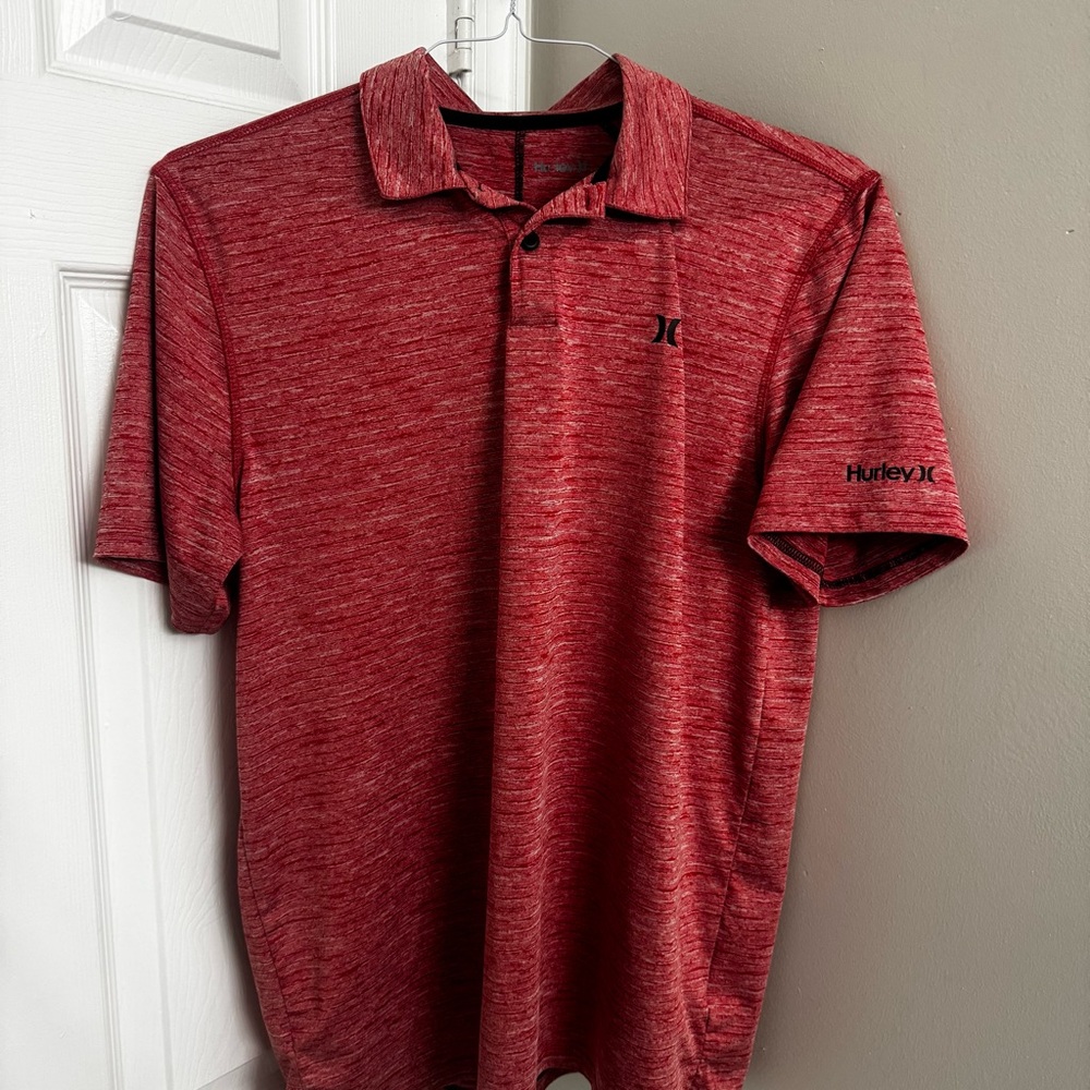 Hurley Men's Red Golf Polo